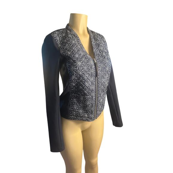 Women 4 Lululemon Cardigan & Again Exploded Sashiko Star Inkwell Ghost Jacket - Picture 1 of 8